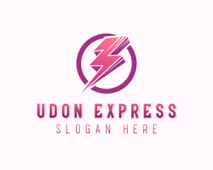 Lightning Express Charging  logo design