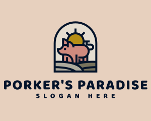 Pig Farm Sunrise logo