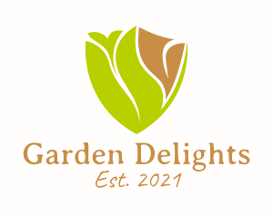 Garden Shovel Crest  logo design