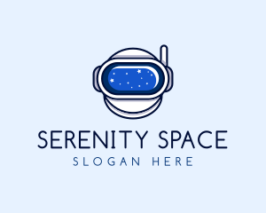 Astronaut Space Character logo design