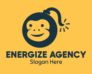 Chimpanzee Monkey Bomb logo
