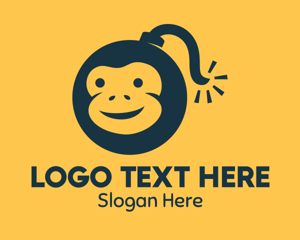 Happy Animal logo example 2