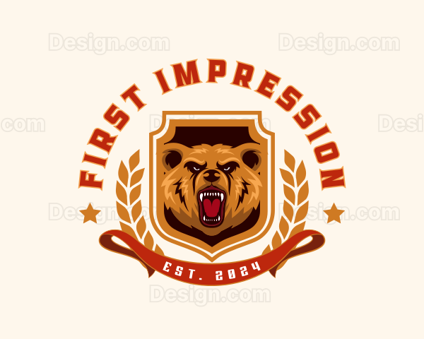 Wildlife Grizzly Bear Logo