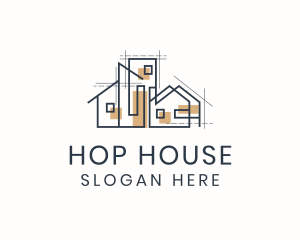 House Building Structure logo design