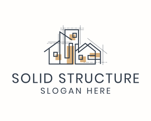 House Building Structure logo design