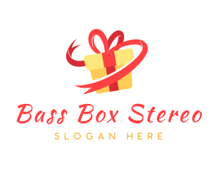 Gift Ribbon Present logo design