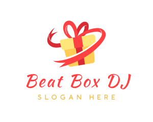 Gift Ribbon Present logo design