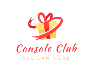 Gift Ribbon Present logo design