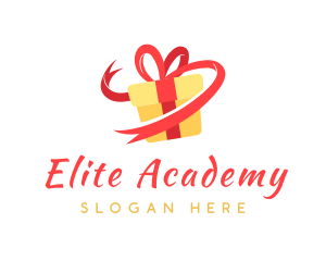 Gift Ribbon Present logo design