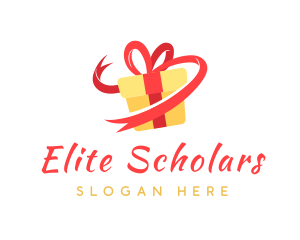 Gift Ribbon Present logo design