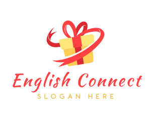 Gift Ribbon Present logo design