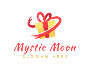 Gift Ribbon Present logo design