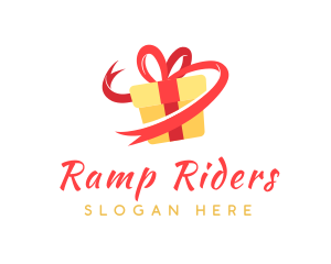 Gift Ribbon Present logo design