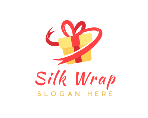 Gift Ribbon Present logo design