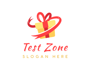 Gift Ribbon Present logo design