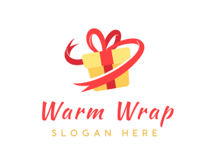 Gift Ribbon Present logo design