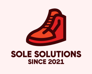 Red Rubber Shoes logo design