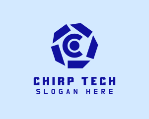 Industrial Tech Letter C  logo design