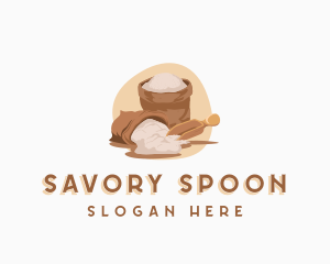 Flour Sack Ingredient logo design