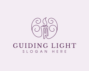 Flame Candle Wax logo design