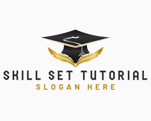 Graduate Education Learning logo design