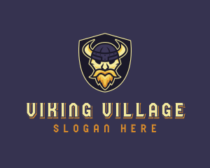 Shield Viking Warrior logo