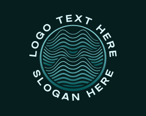 Ocean Water Wave logo