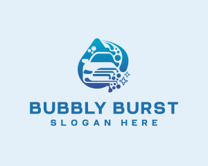 Car Wash Water Droplet logo design