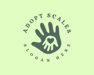 Child Charity Hand logo design