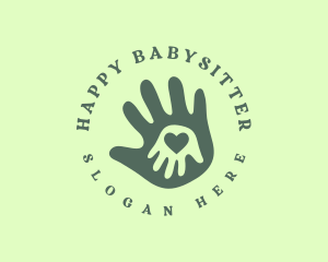 Child Charity Hand logo design