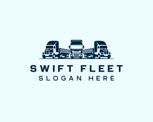Blue Fleet Trucking logo design