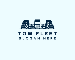 Blue Fleet Trucking logo design