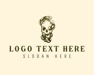 Serpent Snake Skull logo