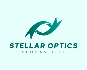 Optical Eye Ribbon  logo design