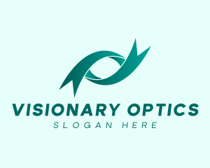 Optical Eye Ribbon  logo design