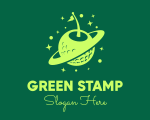 Green Golf Planet logo design