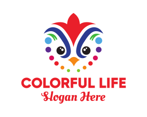 Colorful Festival Bird logo design