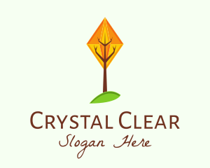 Crystal Forest Tree logo design