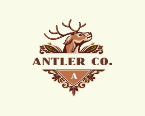 Wild Deer Antler logo design