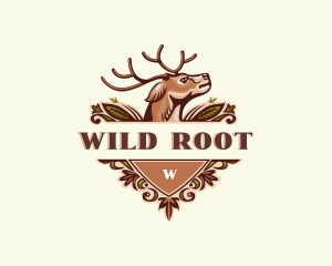 Wild Deer Antler logo design