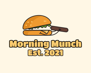 Burger Patty Munch logo design