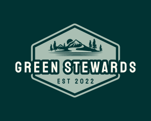 Green Mountain Scenery logo design