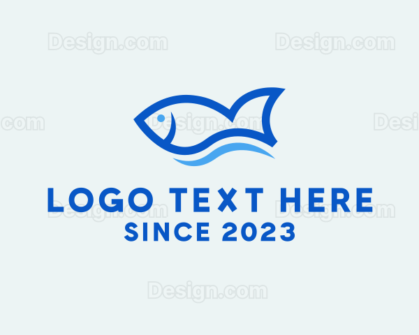 Fish Ocean Seafood Logo