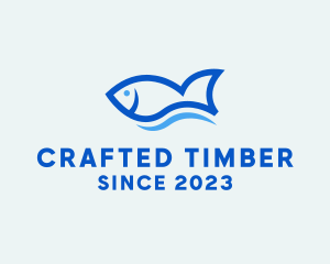 Fish Ocean Seafood logo design