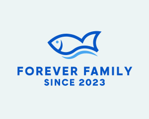 Fish Ocean Seafood logo design