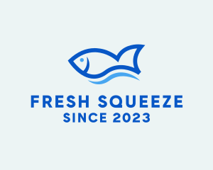 Fish Ocean Seafood logo design