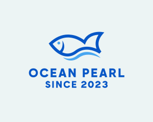 Fish Ocean Seafood logo design