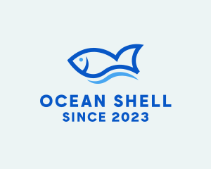 Fish Ocean Seafood logo design