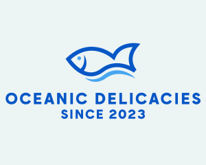 Fish Ocean Seafood logo design