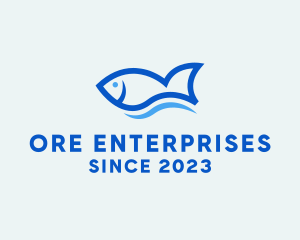 Fish Ocean Seafood logo design